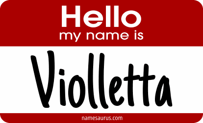 Hello my name is Violletta png download