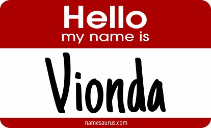 Hello my name is Vionda png download