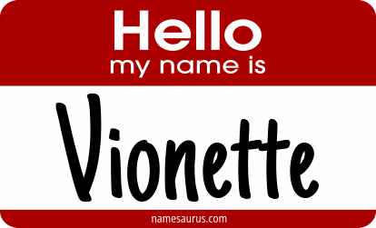 Hello my name is Vionette png download