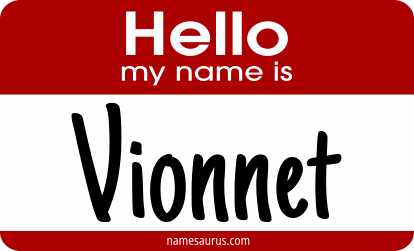 Hello my name is Vionnet png download