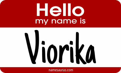 Hello my name is Viorika png download