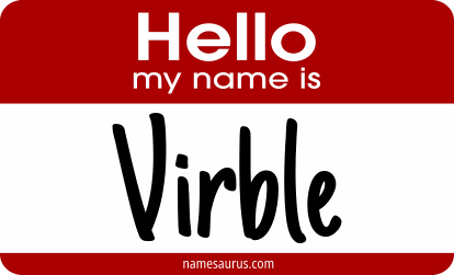 Hello my name is Virble png download