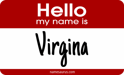 Hello my name is Virgina png download