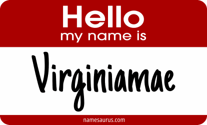 Hello my name is Virginiamae png download