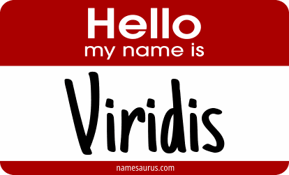 Hello my name is Viridis png download