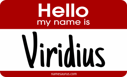 Hello my name is Viridius png download