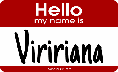 Hello my name is Viririana png download