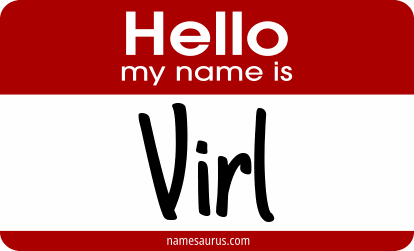 Hello my name is Virl png download
