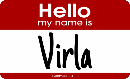 Hello my name is Virla png download