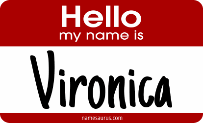 Hello my name is Vironica png download