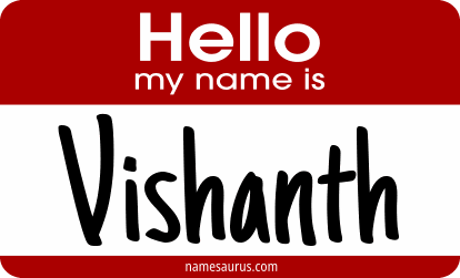 Hello my name is Vishanth png download