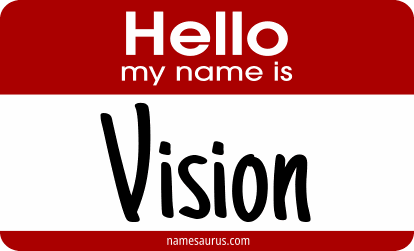 Hello my name is Vision png download