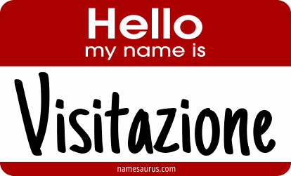 Hello my name is Visitazione png download