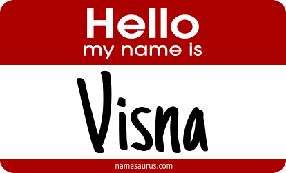 Hello my name is Visna png download