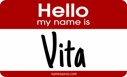 Hello my name is Vita png download