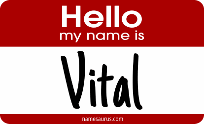 Hello my name is Vital png download