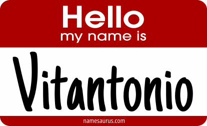 Hello my name is Vitantonio png download