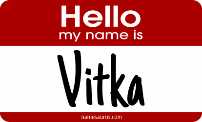 Hello my name is Vitka png download