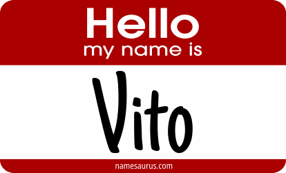 Hello my name is Vito png download