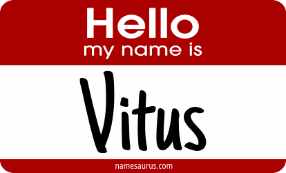 Hello my name is Vitus png download