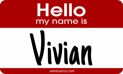 Hello my name is Vivian png download
