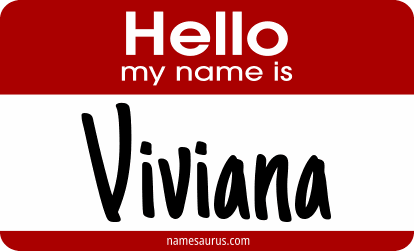 Hello my name is Viviana png download