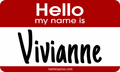 Hello my name is Vivianne png download