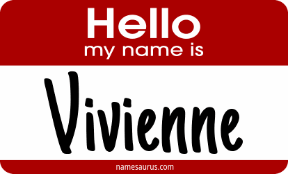 Hello my name is Vivienne png download
