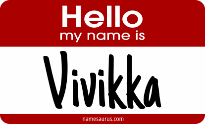 Hello my name is Vivikka png download