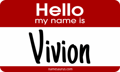 Hello my name is Vivion png download