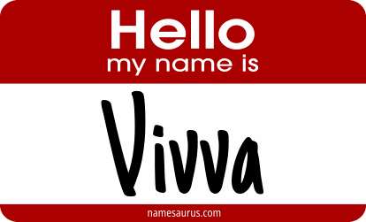 Hello my name is Vivva png download