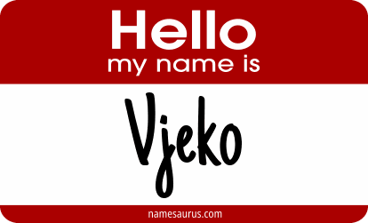 Hello my name is Vjeko png download