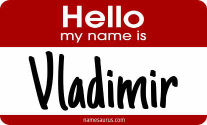 Hello my name is Vladimir png download