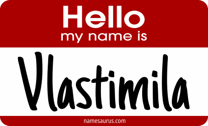 Hello my name is Vlastimila png download