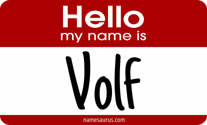 Hello my name is Volf png download