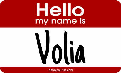 Hello my name is Volia png download