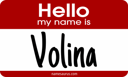 Hello my name is Volina png download