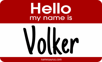 Hello my name is Volker png download