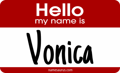 Hello my name is Vonica png download