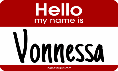 Hello my name is Vonnessa png download