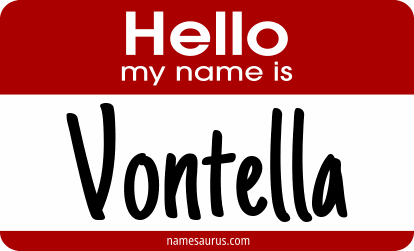 Hello my name is Vontella png download