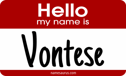 Hello my name is Vontese png download