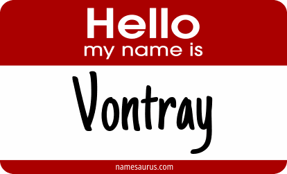 Hello my name is Vontray png download
