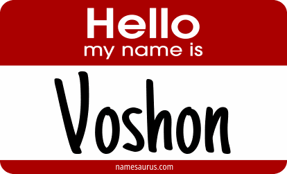 Hello my name is Voshon png download