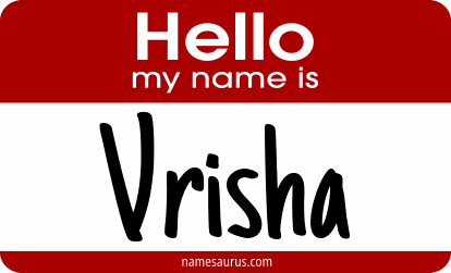 Hello my name is Vrisha png download