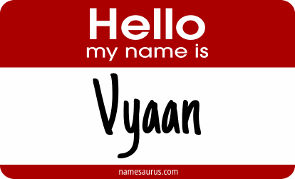 Hello my name is Vyaan png download
