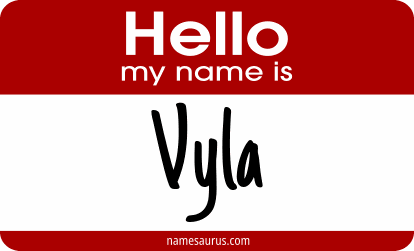 Hello my name is Vyla png download