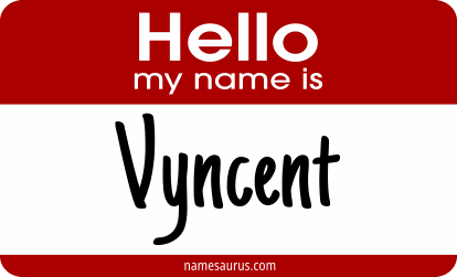 Hello my name is Vyncent png download