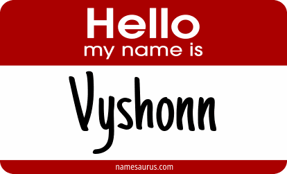 Hello my name is Vyshonn png download