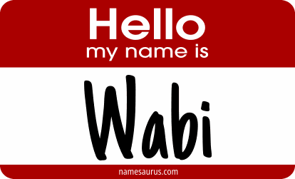 Hello my name is Wabi png download